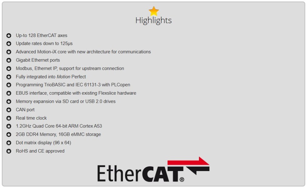 FlexX specifications